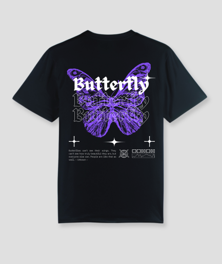 Butterfly - techno tshirt rave