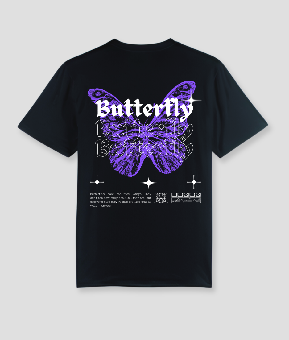 Butterfly - techno tshirt rave