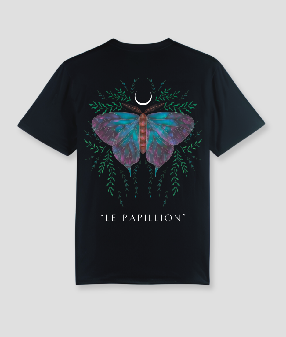 Le papillion - tshirt butterfly rave techno festival