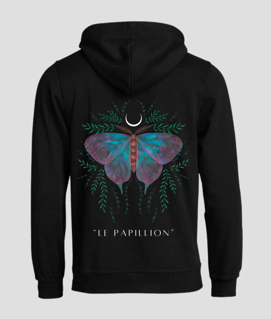 Lepapillion hoodie - Festival wear unisex hoodies