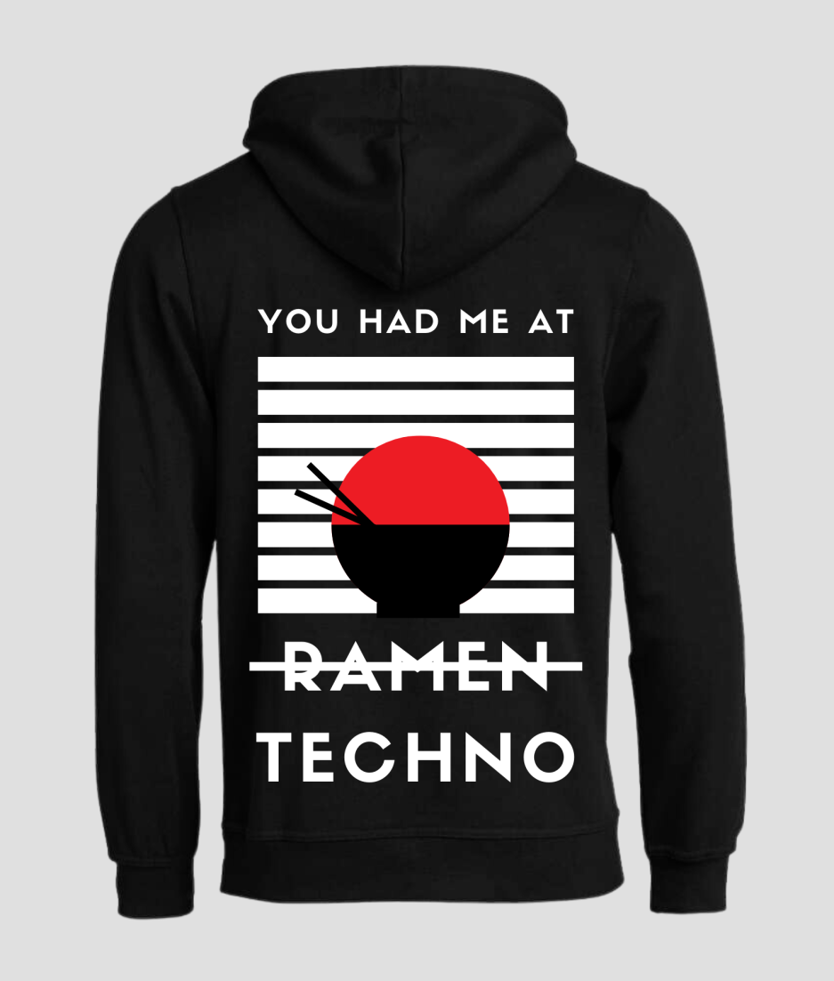 Ramen techno - Hoodie for festivals and rave gear