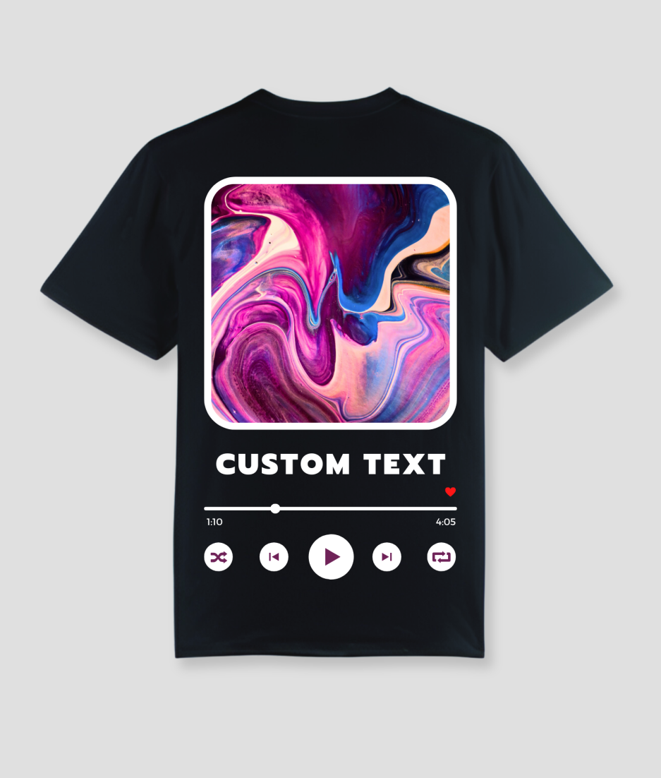 Rave shirt black - The best festival outfits with custom text