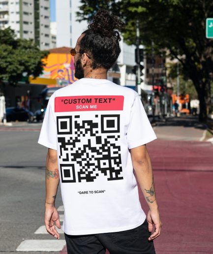 Scan me tshirt - best rave tshirt - social media tshirt custom