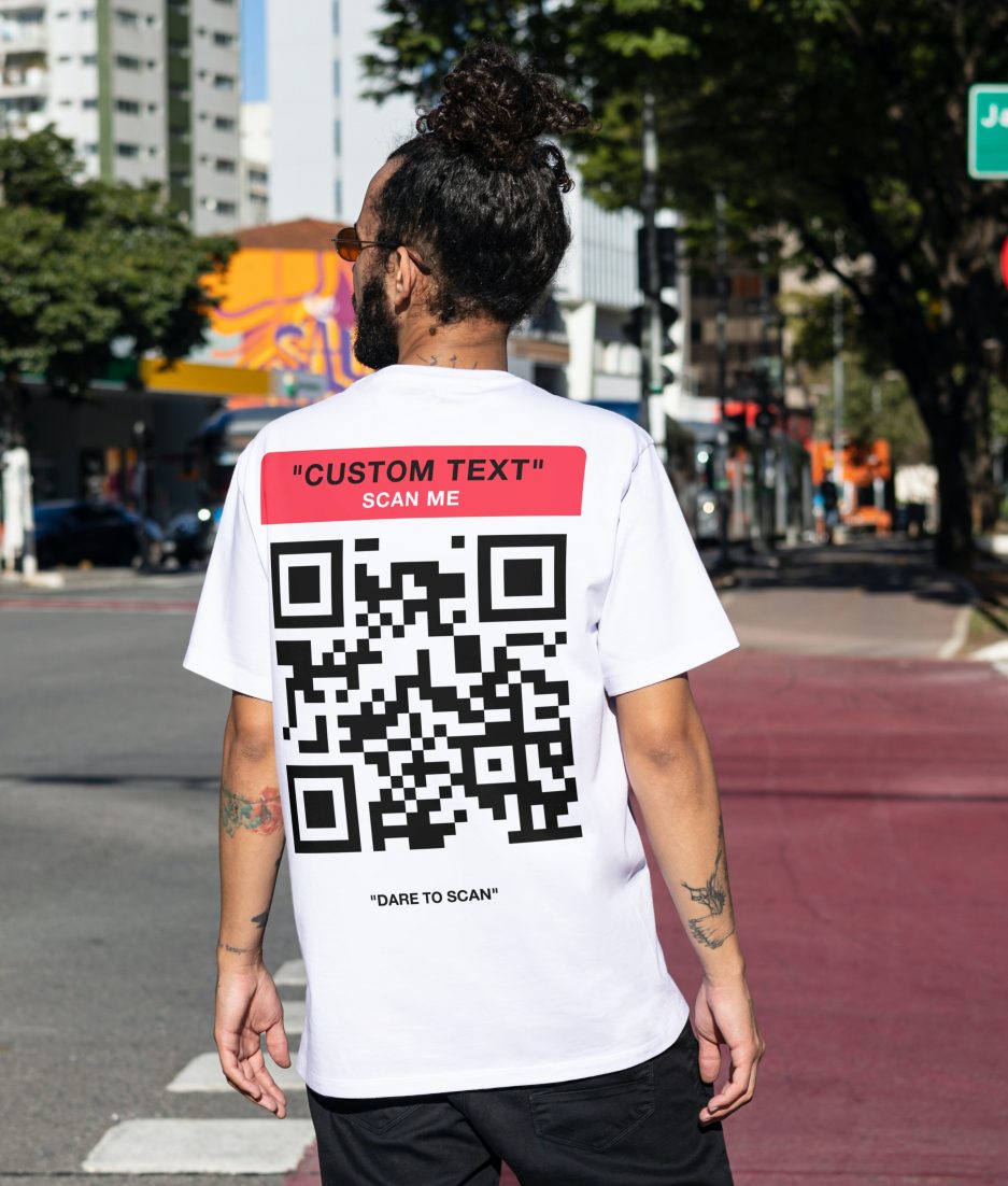 Scan me tshirt - best rave tshirt - social media tshirt custom