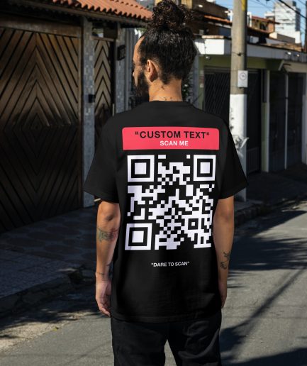 scan me tshirt - rave outfit tshirt customize social media -