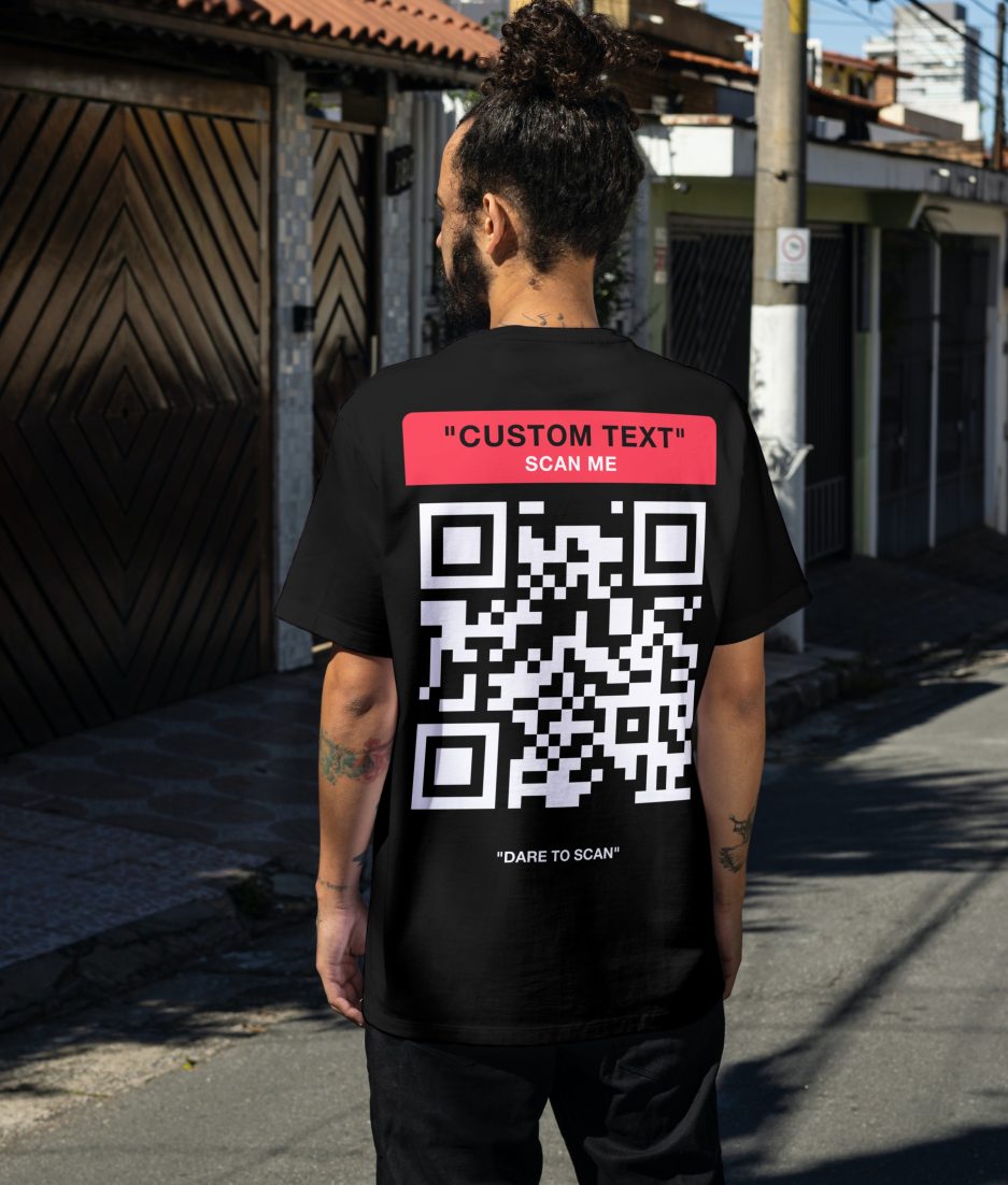 scan me tshirt - rave outfit tshirt customize social media -