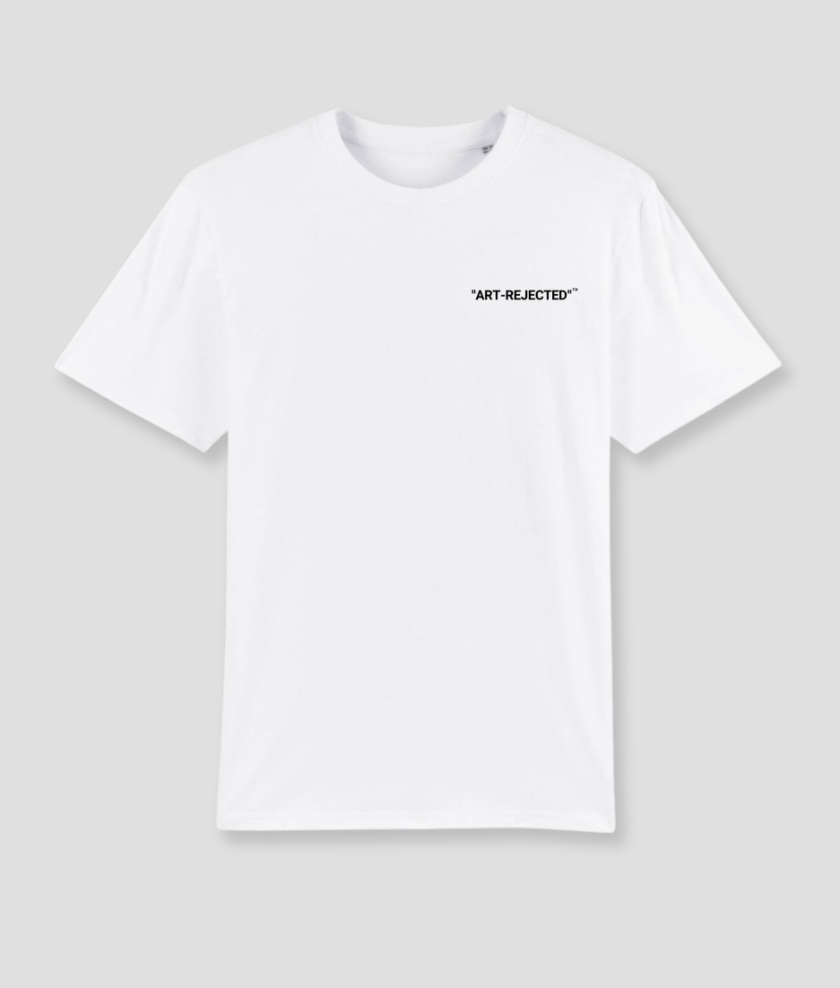 Art Rejected Shirt white - Festival rave clothing tshirt oversized