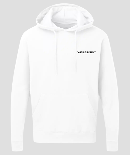 Art Rejected hoodie white - Hardcore techno ideas clothing outfit